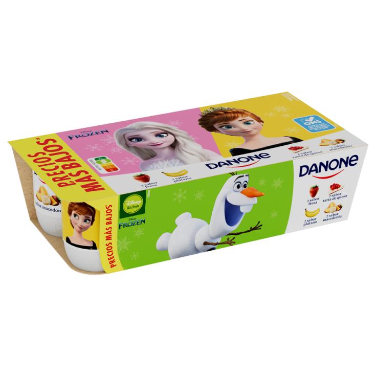 YOGUR SABOR FRESA-MACEDONIA.PLATANO P8 DANONE