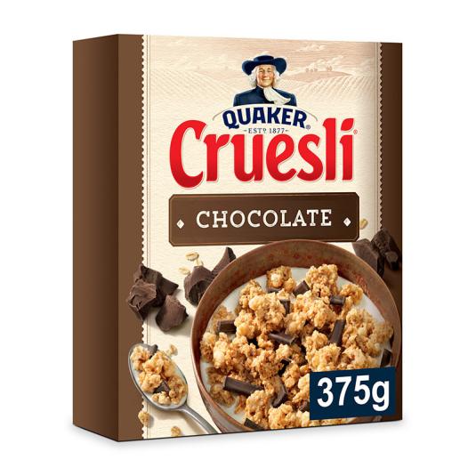 CEREALES CRUESLI CHOCOLATE, 375GR QUAKER