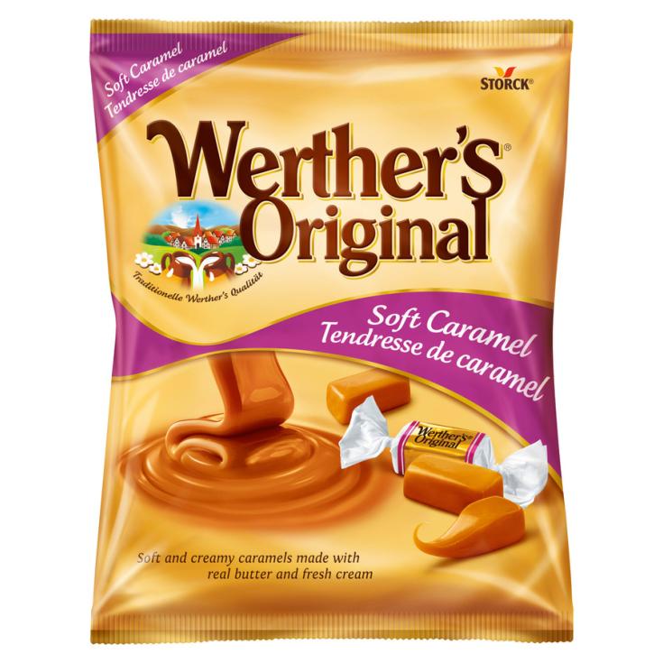 CARAMELOS BLANDOS TOFFEE NATA , 150G WERTHERS