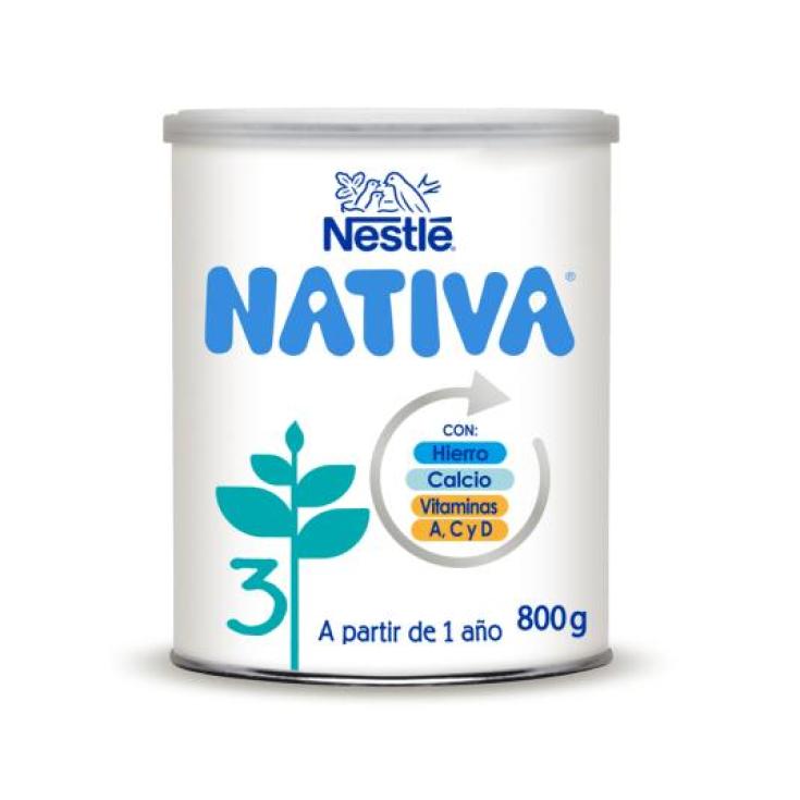 LECHE INFANTIL DE CRECIMIENTO 3, 800GR NESTLE NATIVA