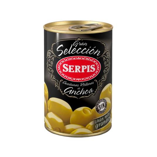 ACEITUNAS ANCHOA GR.SELECCIÓN, 130GR SERPIS