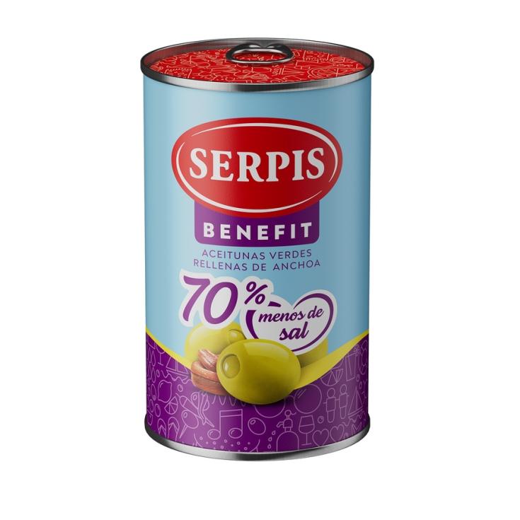 ACEITUNAS ANCHOA BENEFIT, 130GR SERPIS