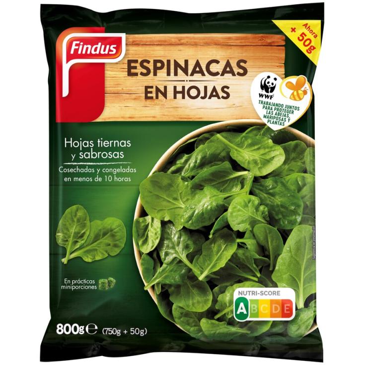 ESPINACA HOJA MINI, 800G FINDUS 