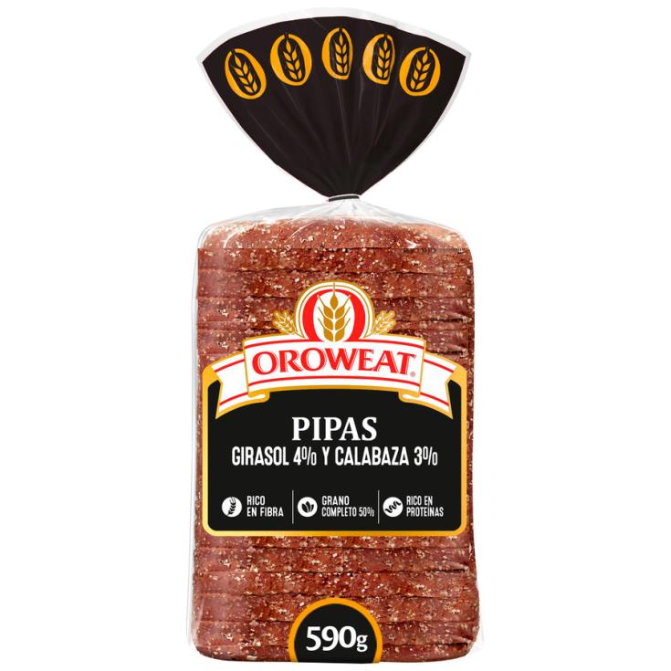 PAN DE MOLDE CON PIPAS Y SEMILLAS, 680GR OROWEAT