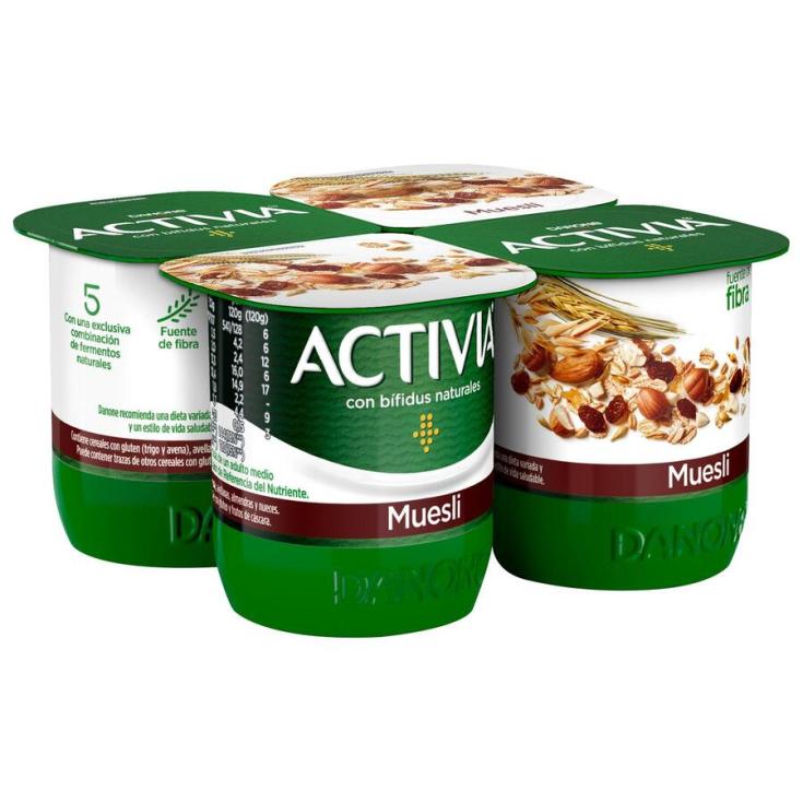 YOGUR CON MUESLI P4 , 460G DANONE