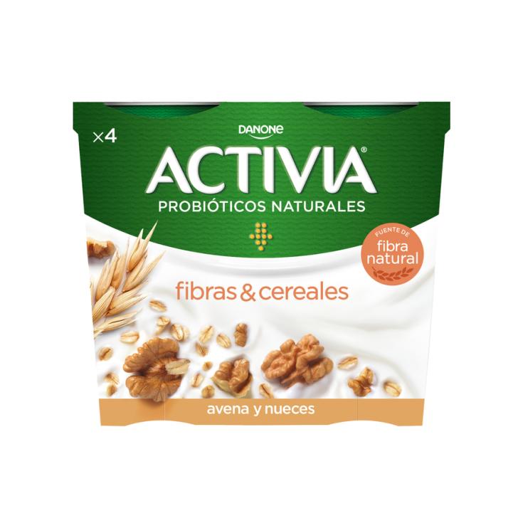 ACTIVIA FIBRAS BÍFIDUS AVENA Y NUECES, 4X115G DANONE