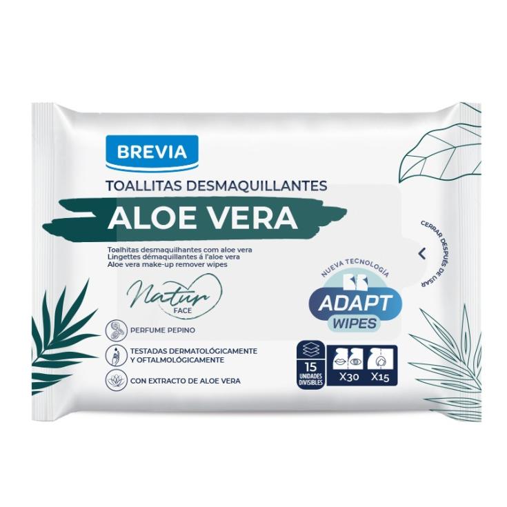 TOALLITA DESMAQUILLANTE ALOE VERA, 20UD NATUR FACE