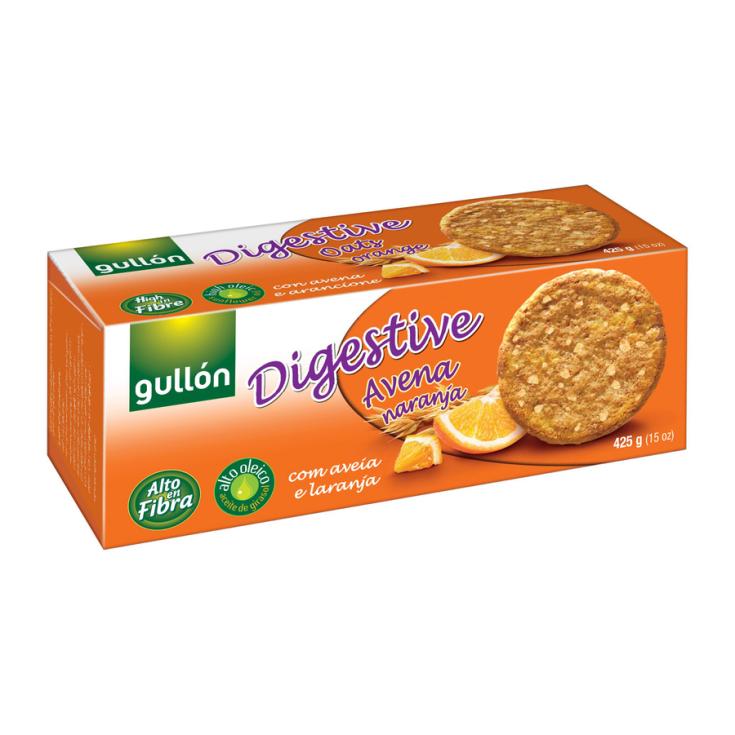 GALLETAS DIGESTIVA AVENA NARANJA, 425GR GULLON