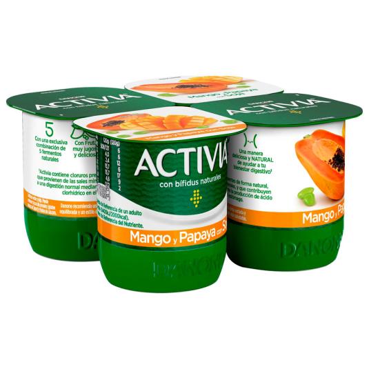 ACTIVIA FRUTAS EXÓTICAS, 4X120 G DANONE