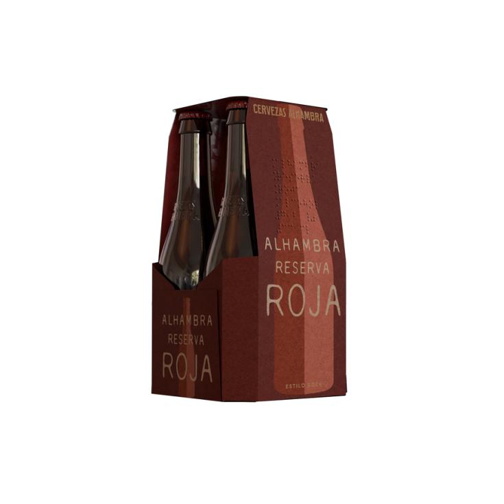 CERVEZA ROJA, 4X330ML ALHAMBRA