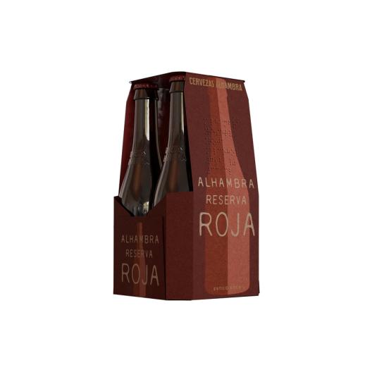 CERVEZA ROJA, 4X330ML ALHAMBRA
