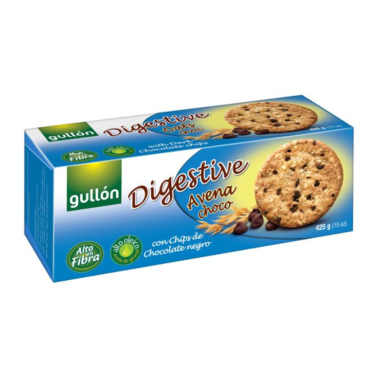 GALLETAS DIGESTIVE AVENA CHOCOLATE, 425G GULLON