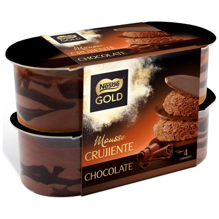 MOUSSE DE CHOCOLATE, 4X57GR NESTLE