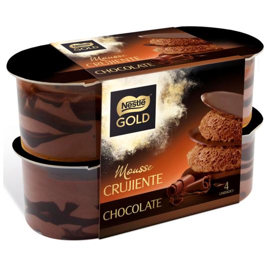 MOUSSE DE CHOCOLATE, 4X57GR NESTLE