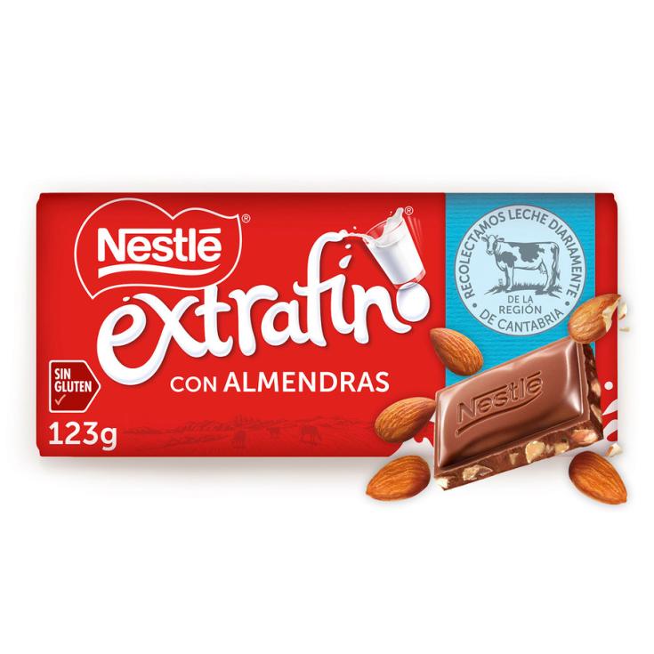 CHOCOLATE EXTRAFINO CON ALMENDRA, 125GR NESTLE