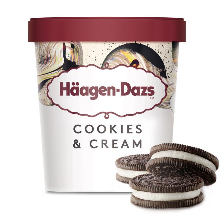 HELADO DE DE CREMA CON COOKIES, 460ML HäAGEN-DAZS