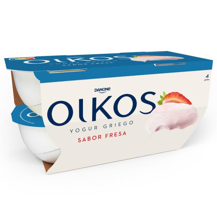 YOGUR GRIEGO SABOR FRESA, 4X110G DANONE