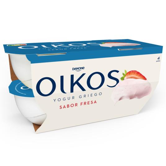 YOGUR GRIEGO SABOR FRESA, 4X110G DANONE