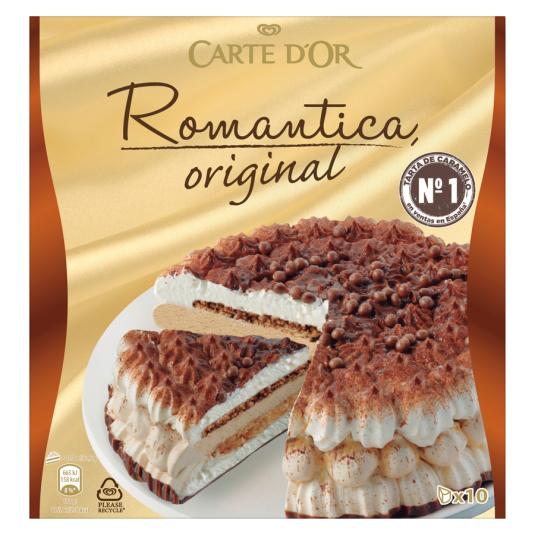 TARTA ROMANTICA SABOR CARAMELO ESTUCHE 1 L FRIGO