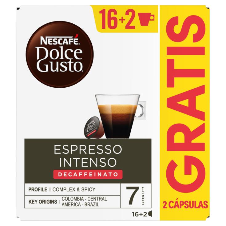 CAFE ESPRESSO INTENSO DESCAF, 16UD DOLCE GUSTO