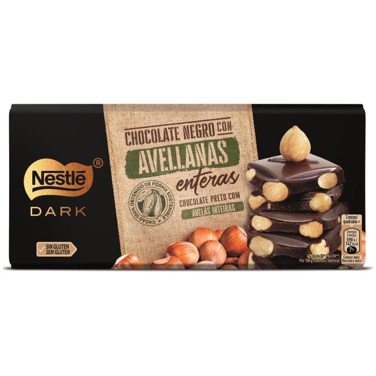 CHOCOLATE DARK CON AVELLANAS, 150GR NESTLE