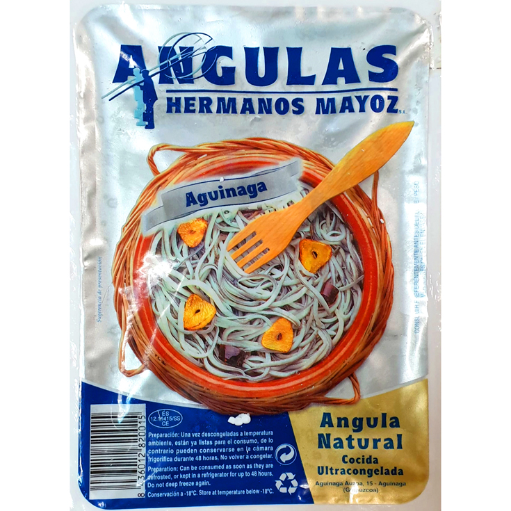 ANGULAS SELECCION ORO CONGELADO, 100G HERMANOS MAYOZ