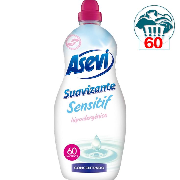 SUAVIZANTE CONCENTRADO SENSITIF HIPOALERGENICO,60D ASEVI