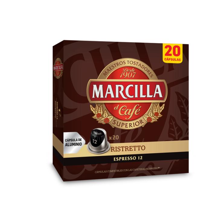 CAPSULAS DE CAFE RISTRETO, 20UNID MARCILLA