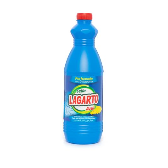 LEJÍA CON DETERGENTE AZUL, 1.5L LAGARTO