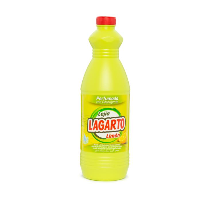 LEJIA CON DETERGENTE AROMA LIMON, 1.5 L LAGARTO