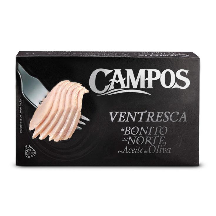 VENTRESCA BONITO EN ACEITE DE OLIVA, 82G CAMPOS