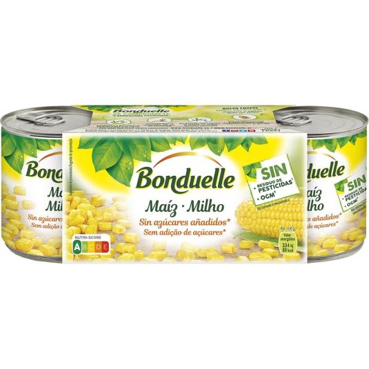 MAIZ DULCE, PK 3X140GR BONDUELLE