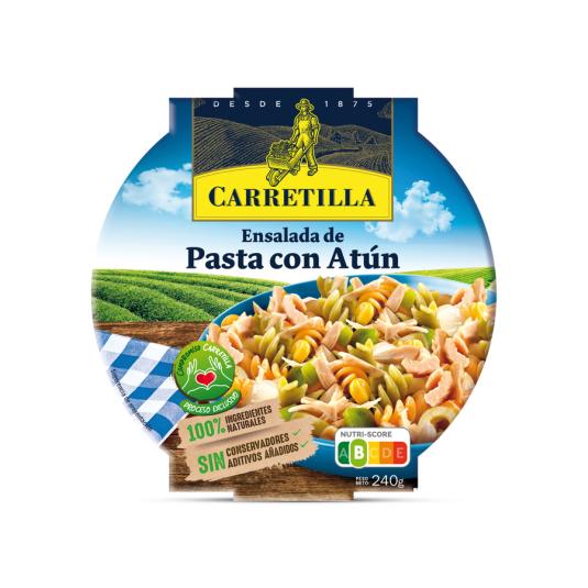 ENSALADA DE PASTA CON ATUN, 240GR CARRETILLA