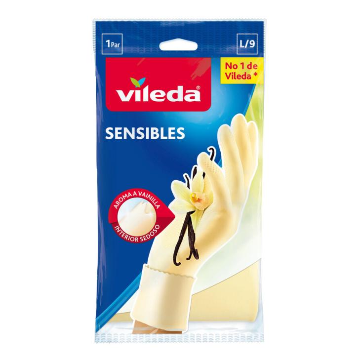 GUANTES SENSIBLES, TALLA GRANDE VILEDA