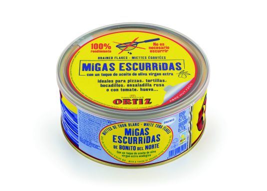 MIGAS DE BONITO ACEITE OLIVA ESCURRIDO, 670G CONSERVAS ORTIZ