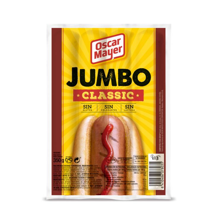 SALCHICHAS JUMBO CLASSIC, 350G OSCAR MAYER