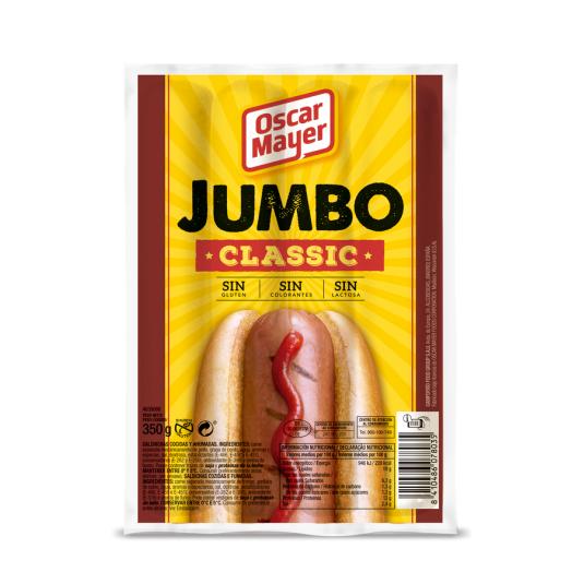 SALCHICHAS JUMBO CLASSIC, 350G OSCAR MAYER