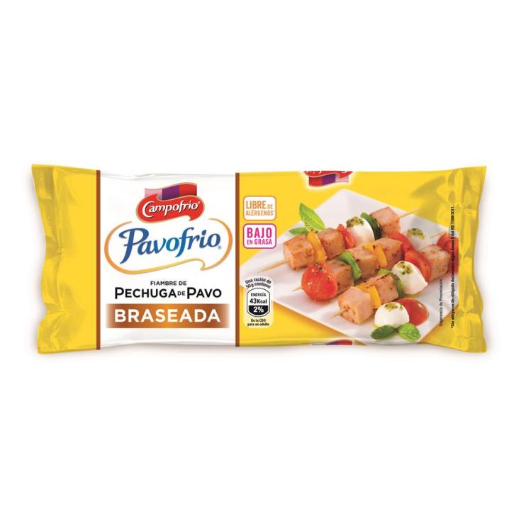 PECHUGA DE PAVO BRASEADO MINI, 340G CAMPOFRIO