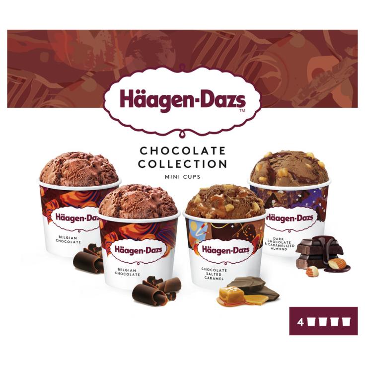 MIINI TARRINAS DE HELADO, 4X95ML HäAGEN-DAZS