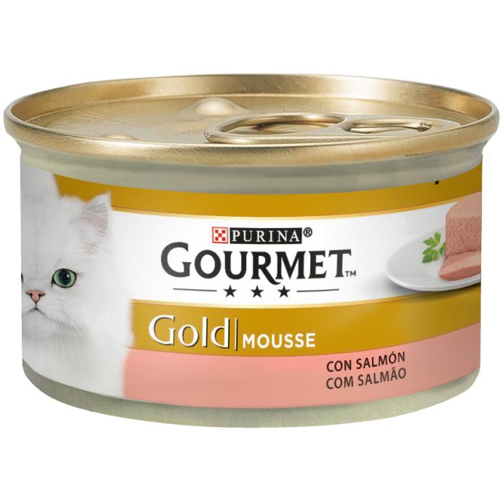 GOLD MOUSSE SALMON , 85 GR PURINA ONE