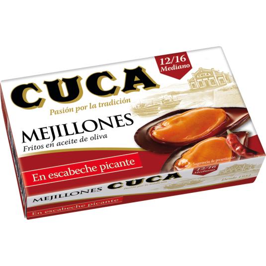 MEJILLON ESCABECHE 12-16, 69G CUCA