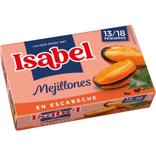 MEJILLONES EN ESCABECHE 13/18, 69GR ISABEL