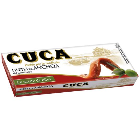 FILETES DE ANCHOA EN ACEITE OLIVA, 29GR CUCA