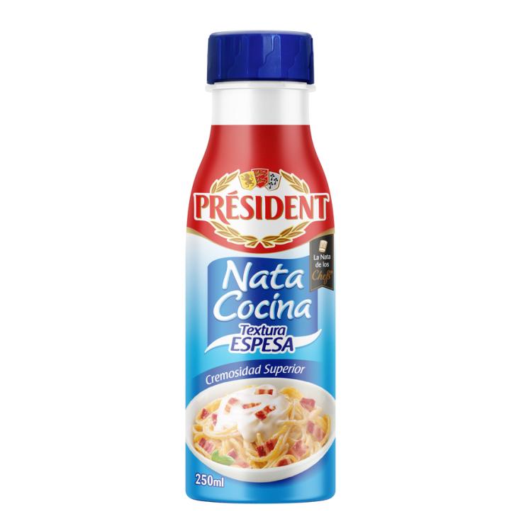 NATA PARA COCINAR, 250ML PRESIDENT