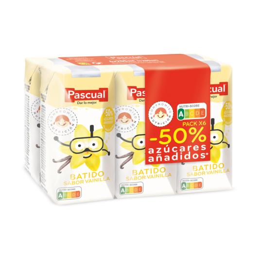 BATIDOS DE VAINILLA, 6X200ML PASCUAL