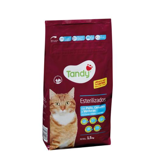 PIENSO GATO ESTERILIZADO POLLO, 1.5KG TANDY