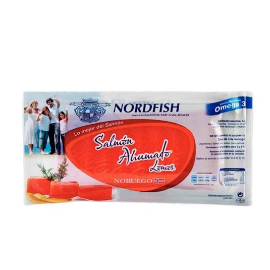 SALMON AHUMADO LOMO, 150G NORDFISH