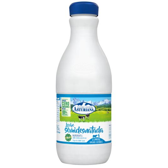 LECHE SEMIDESNATADA, 1,5L ASTURIANA