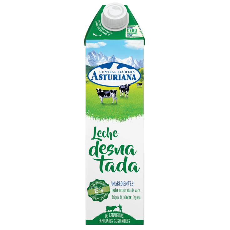 LECHE DESNATADA, 1L ASTURIANA