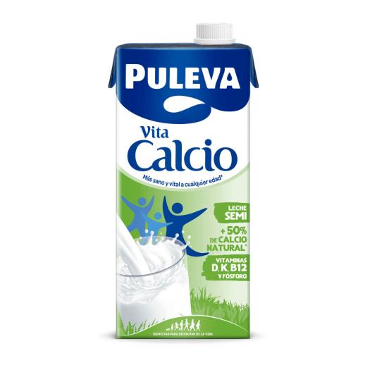 LECHE SEMI CON CALCIO VITACALCIO, 1L PULEVA